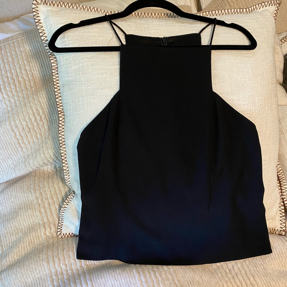 Likely Black Top With Square Neck